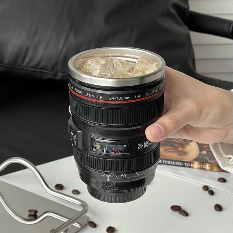 Camera Lens Travel Thermos Mug — order online with COD in Pakistan