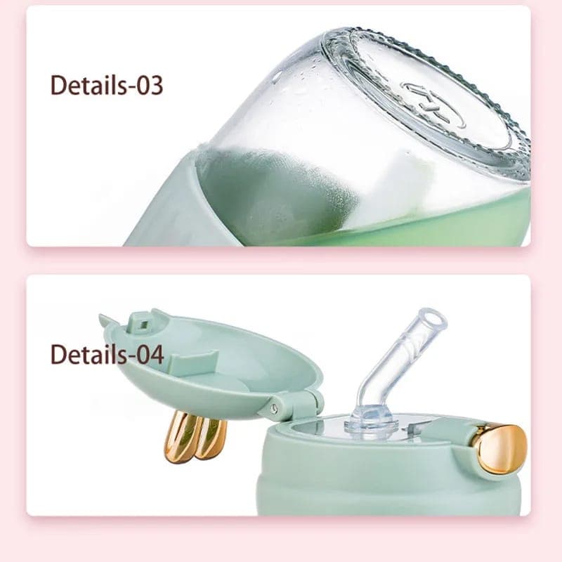 350ml Cartoon Rabbit Glass Cup — order online with COD in Pakistan