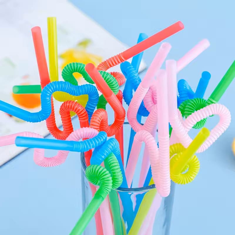 Reusable Colorful Plastic Straws — order online with COD in Pakistan