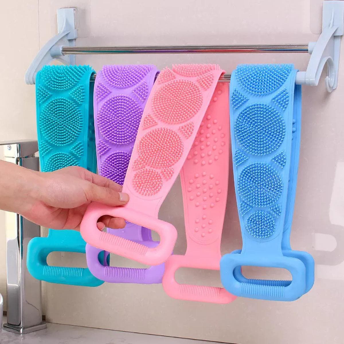 Silicone Back Bath Shower Wash Body Belt Brush — buy online in Pakistan at SimpleCartStore