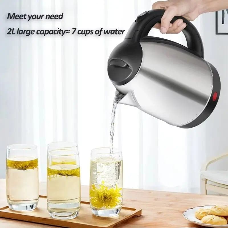 2L Stainless Steel Electric Kettle product photo — SimpleCartStore