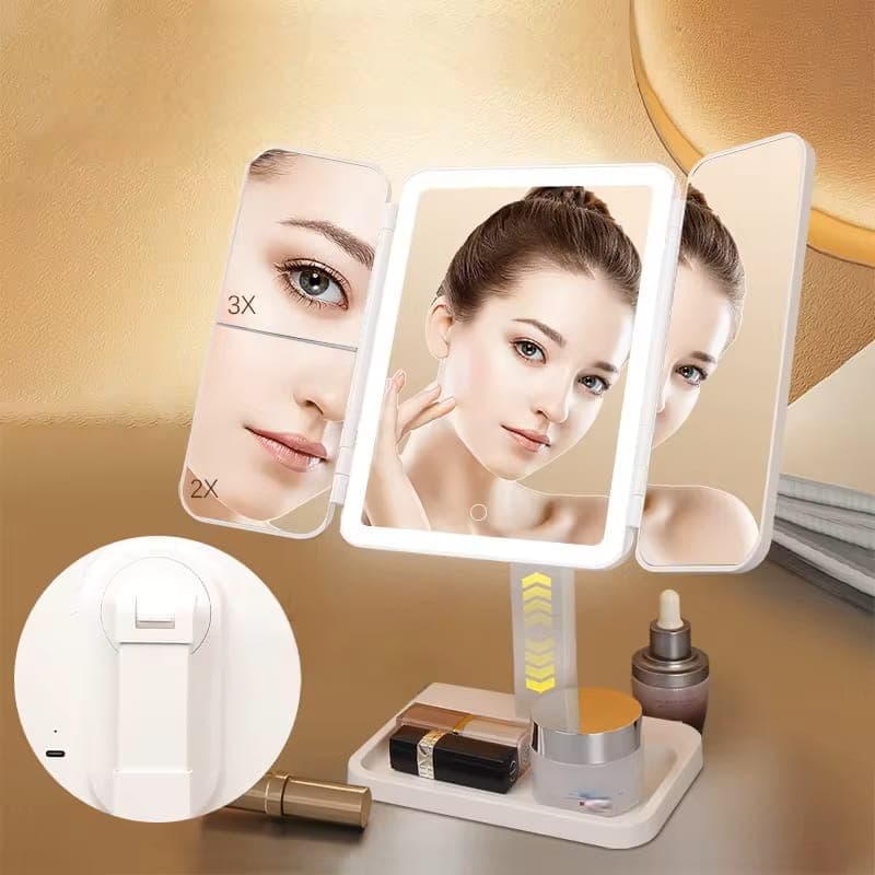 LED Folding Makeup Mirror product photo — SimpleCartStore