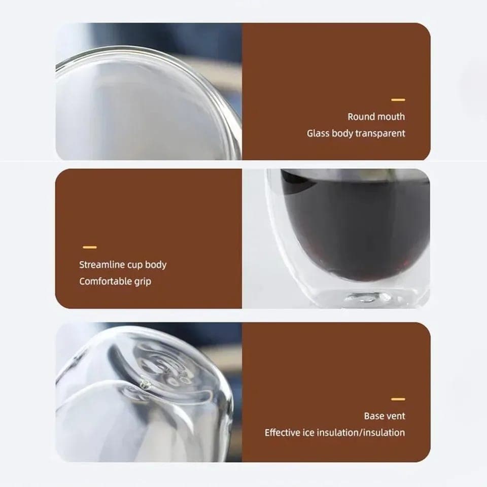 350ml Double-Wall Borosilicate Mug — order online with COD in Pakistan