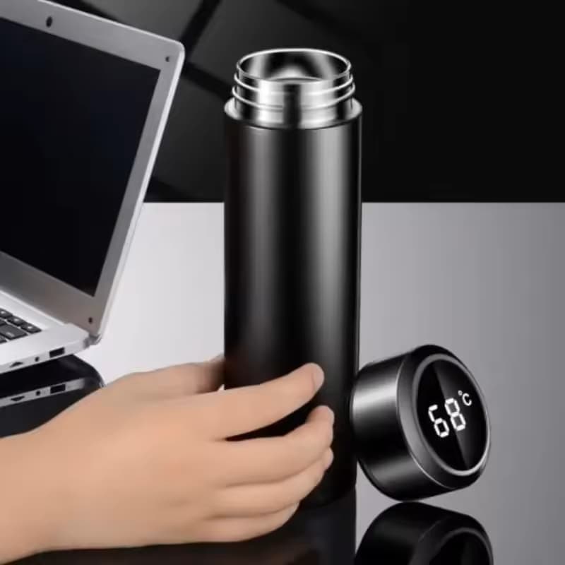 500ml LED Temperature Water Bottle product photo — SimpleCartStore