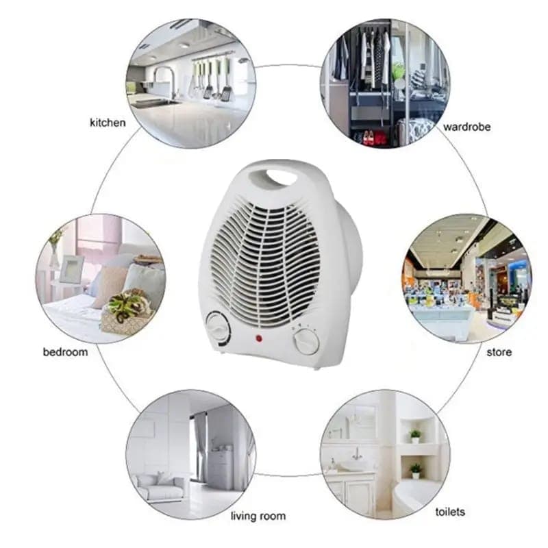 Electric Portable 2 Speed Fan Heater With product photo — SimpleCartStore