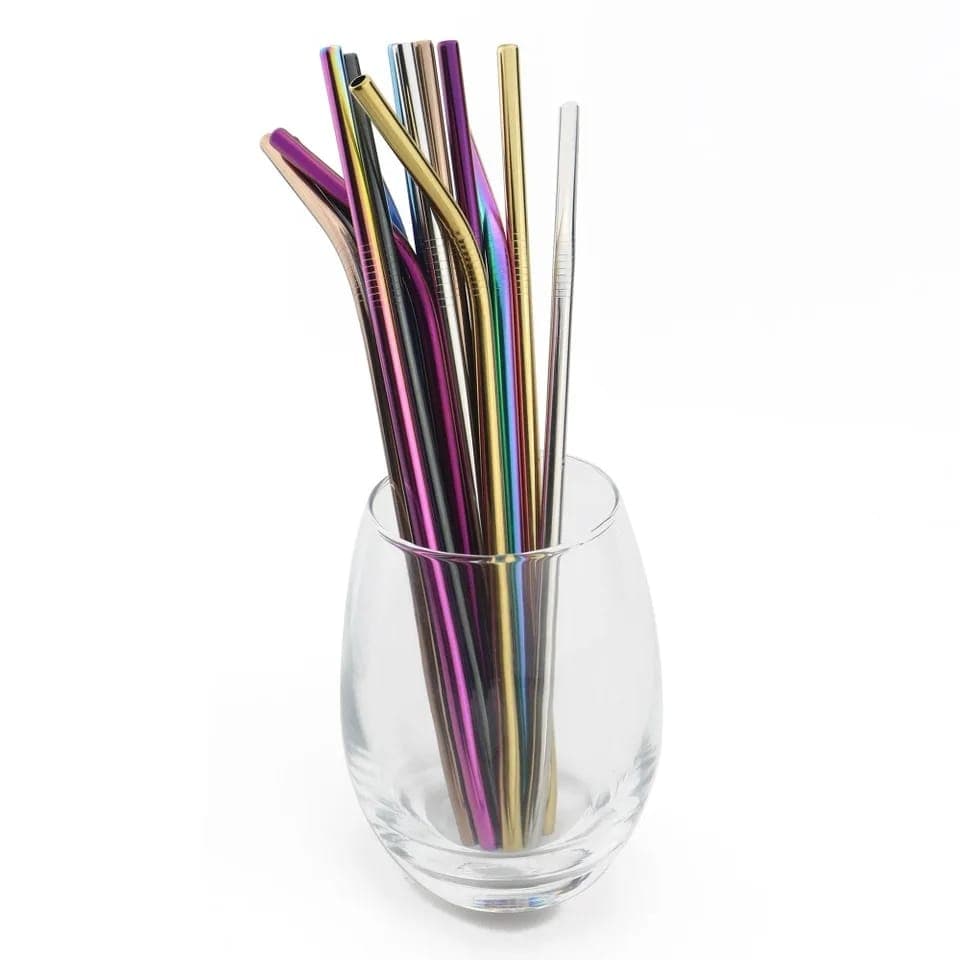 Rainbow Stainless Steel Straws — order online with COD in Pakistan