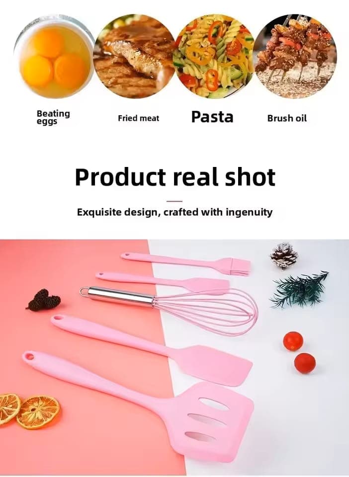 5-Piece Silicone Baking Set detail view for online shoppers in Pakistan