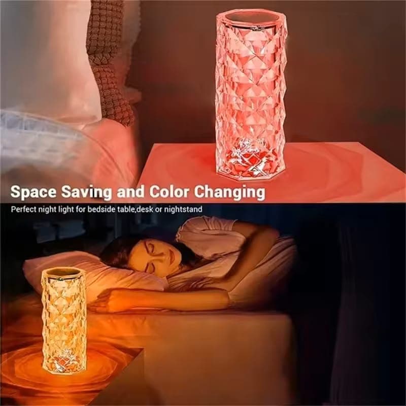 RGB Crystal Diamond Table Lamp — order online with COD in Pakistan