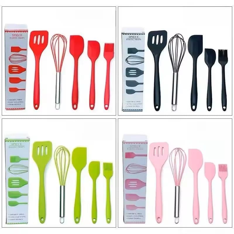 5-Piece Silicone Baking Set — order online with COD in Pakistan