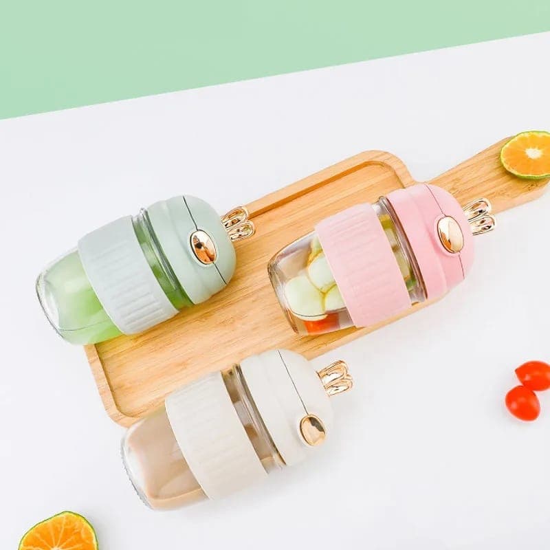 350ml Cartoon Rabbit Glass Cup product photo — SimpleCartStore