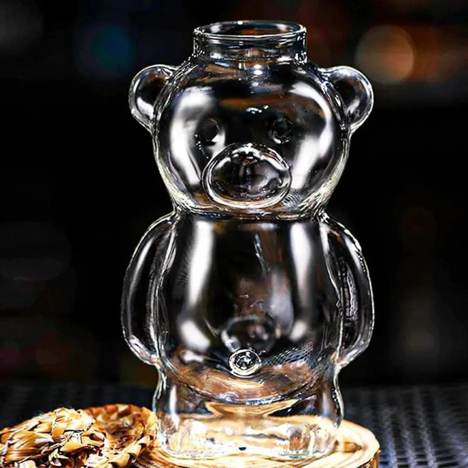 Cartoon Bear Glass Coffee Mug product photo — SimpleCartStore