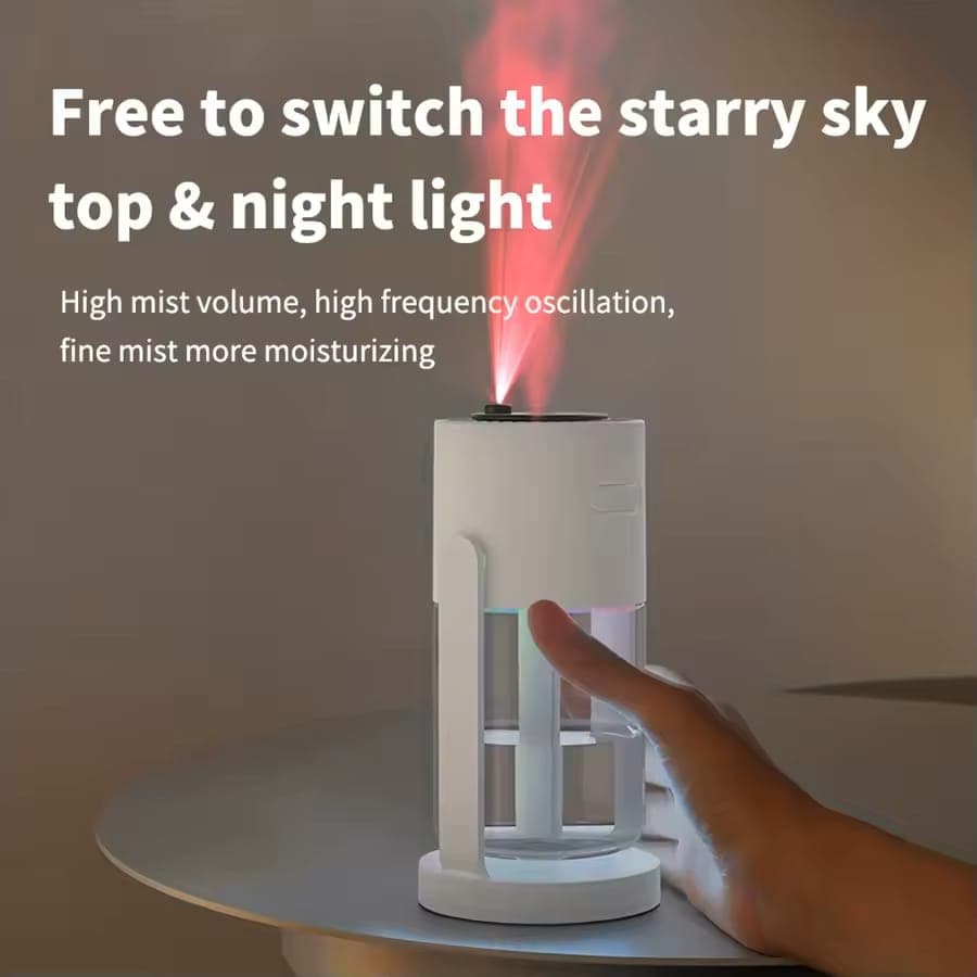 Starry Sky Projection Humidifier detail view for online shoppers in Pakistan