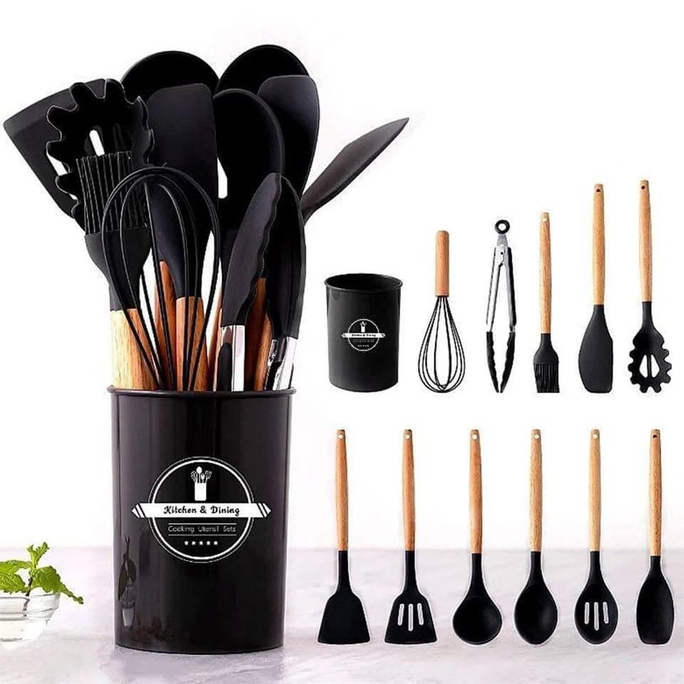 12-Piece Silicone Kitchen Utensil Set — buy online in Pakistan at SimpleCartStore