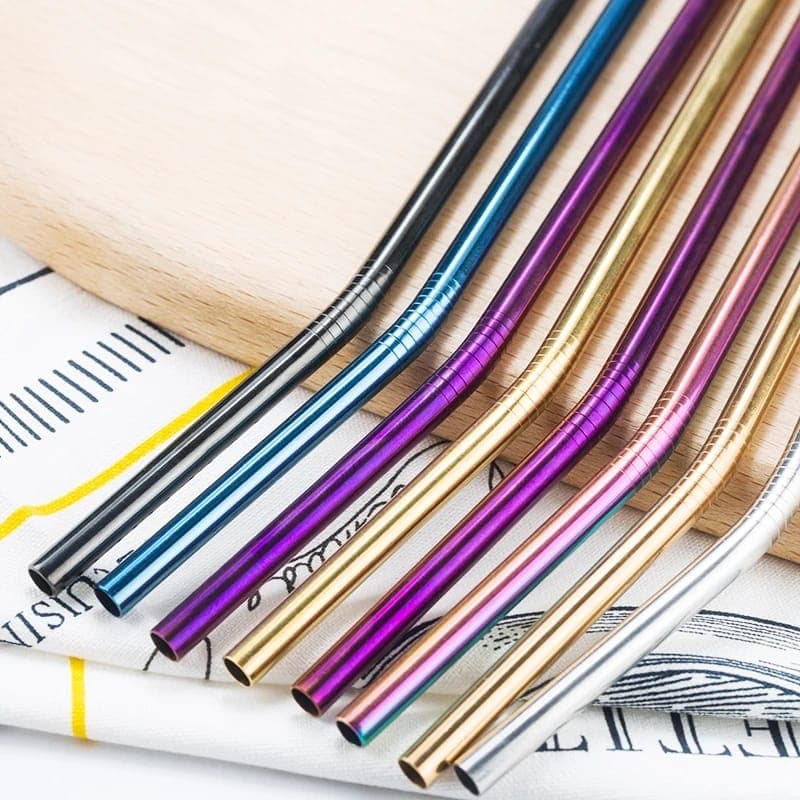 Rainbow Stainless Steel Straws — buy online in Pakistan at SimpleCartStore