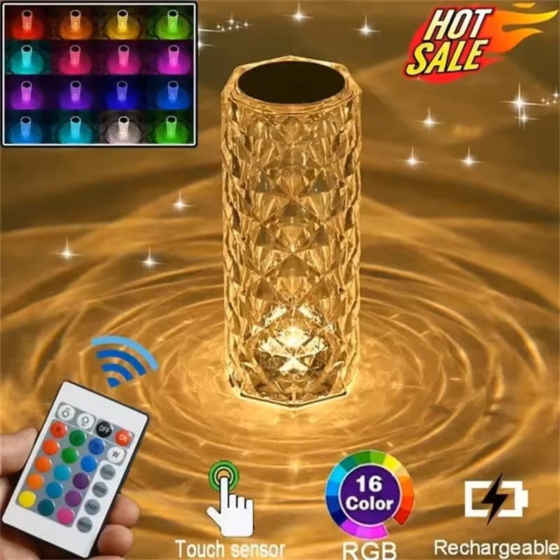 RGB Crystal Diamond Table Lamp — buy online in Pakistan at SimpleCartStore